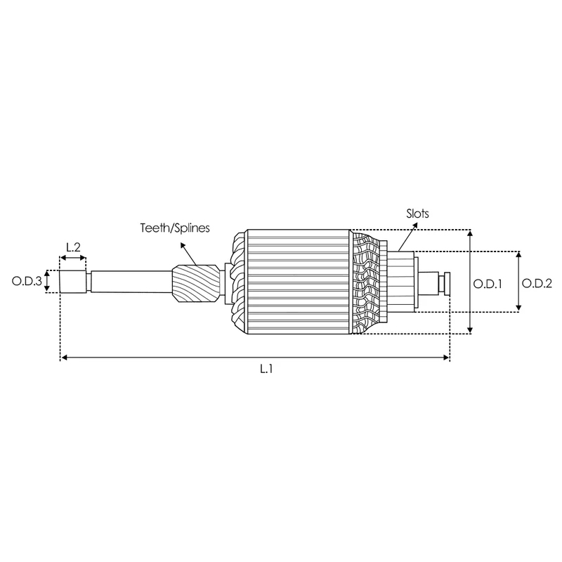 Якорь стартера 619417 для VALEO VOLVO 12V 8T IM539 594529